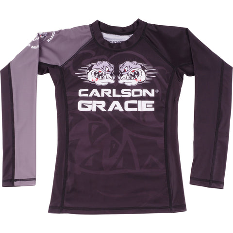 Kids Official Carlson Gracie Long Sleeve Rash Guard