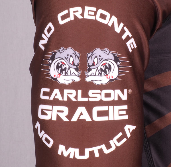 Official Carlson Gracie Short Sleeve Ranked Rash Guard